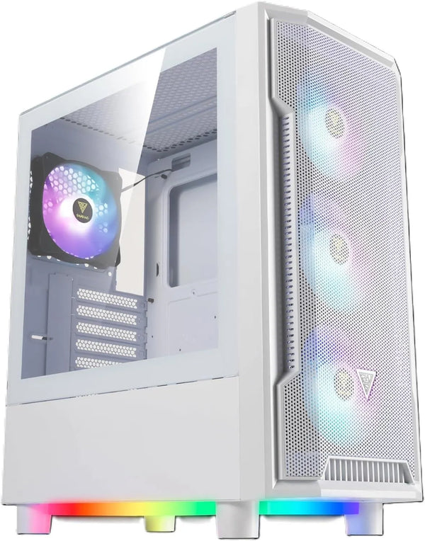 GAMDIAS ATHENA M6 Mid Tower PC Case White (4x 120mm ARGB Fans) - Anigma